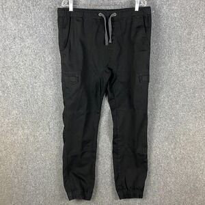 Burnside Joggers‎ Men's Large Athletic Drawstring Black Elastic Adults L